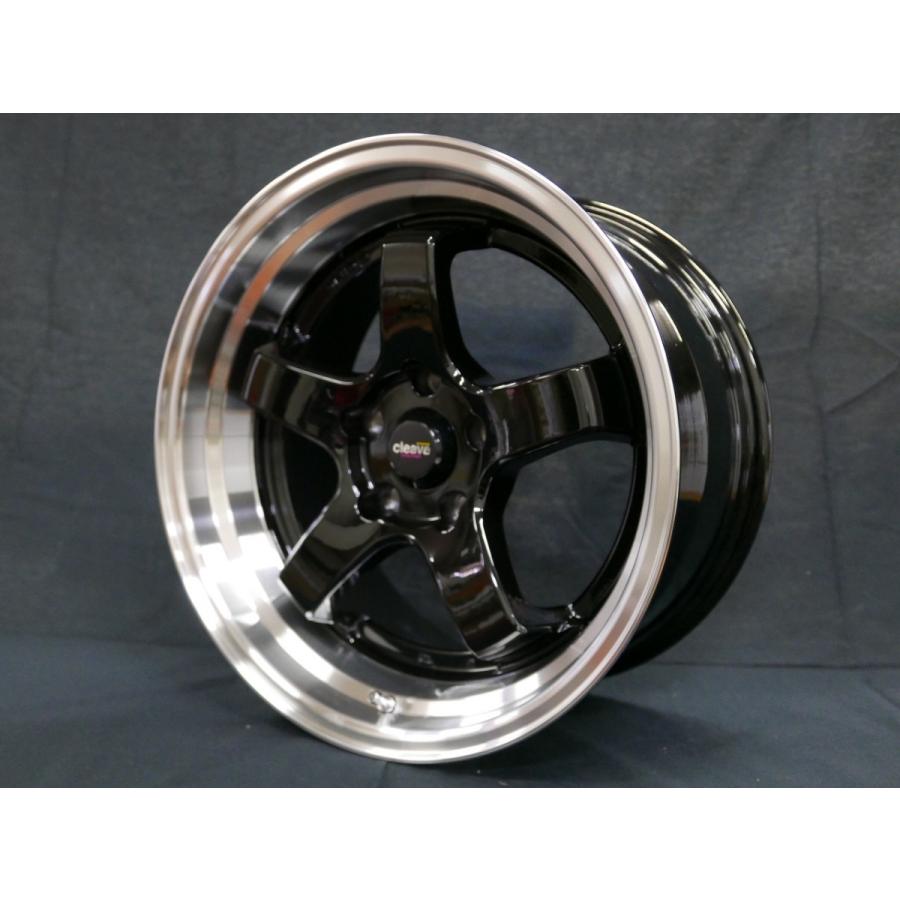 CLEAVE RACING FL53 17x9.0J +18 5H-114.3 ブラック/マシンド 4