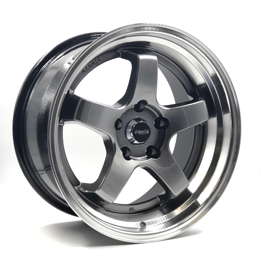 CLEAVE RACING FL53 ブラック CLEAVE RACING FL53 18x10.5J +15 5H-114.3 ブラック/マシンド 2