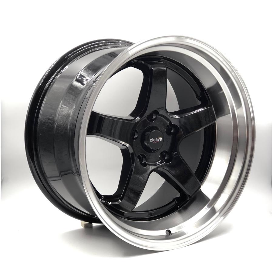 CLEAVE RACING FL53 18x10.5J +15 5H-114.3 ブラック/マシンド 2