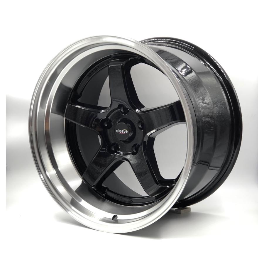 CLEAVE RACING FL53 18x10.5J ＋15ドリケツ CLEAVE RACING FL53 18x10.5J +15 5H-114.3 ブラック/マシンド 4
