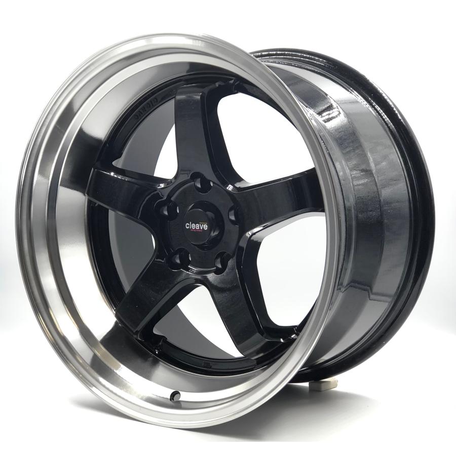 CLEAVE CLEAVE RACING FL53 18x9.5J ±0 5H-114.3 ブラック/マシンド 4