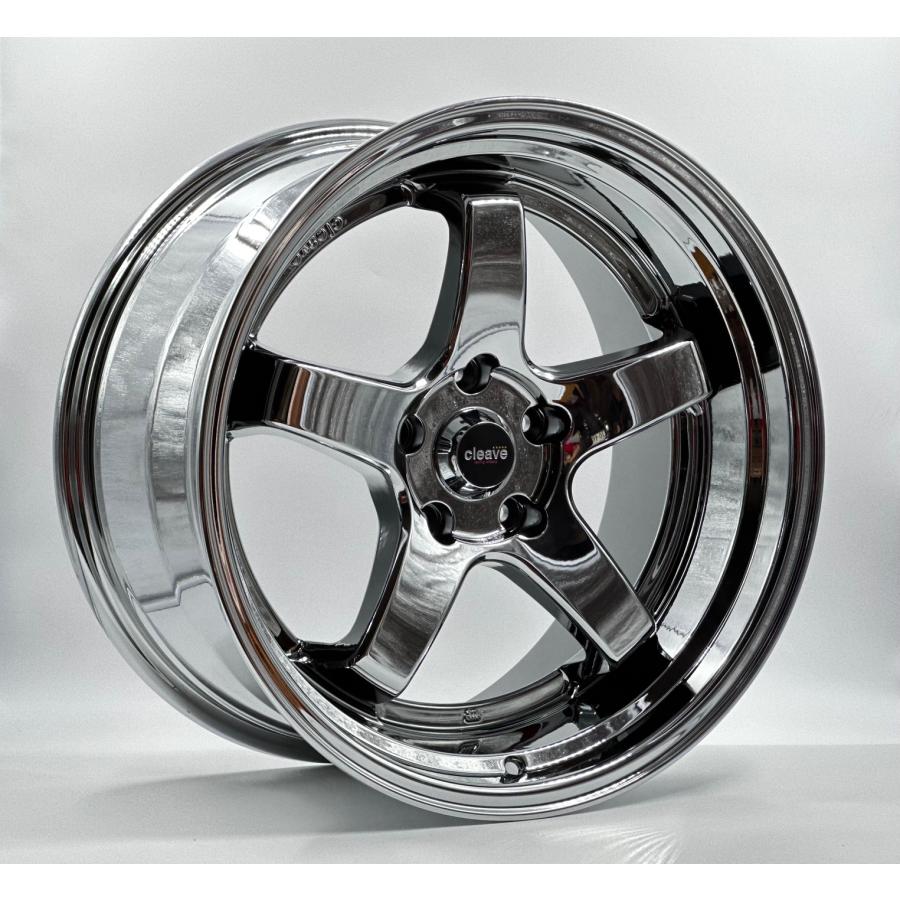 CLEAVE RACING FL53 ホイール2本のみ CLEAVE RACING FL53 18x10.5J +15 5H-114.3 ホワイト/マシンド 2