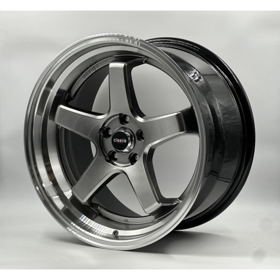CLEAVE CLEAVE RACING FL53 18x9.5J +32 5H-114.3 GUNMETALLIC