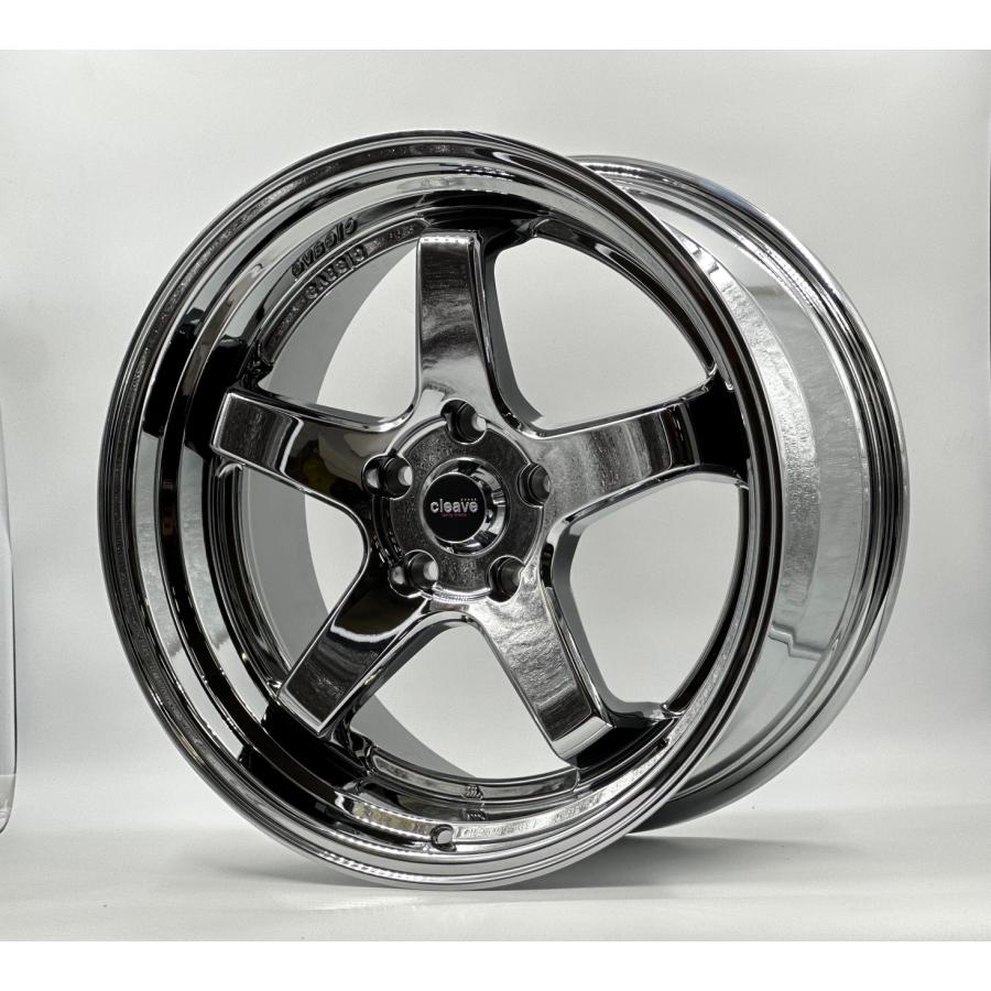 CLEAVE RACING FL53 ホイール2本のみ CLEAVE CLEAVE RACING FL53 18x9.5J +32 5H-114.3 SMC 2本セット