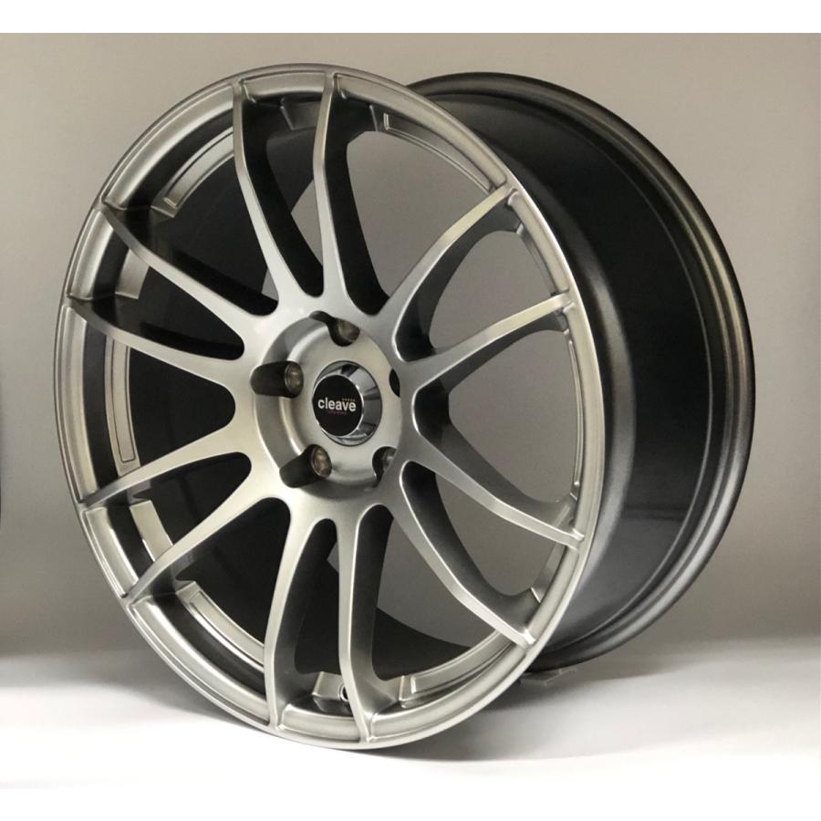 CLEAVE RACING 18x10.5J +15 5H-114.3 2本 CLEAVE RACING FL53 18x10.5J +15 5H-114.3 ホワイト/マシンド 2