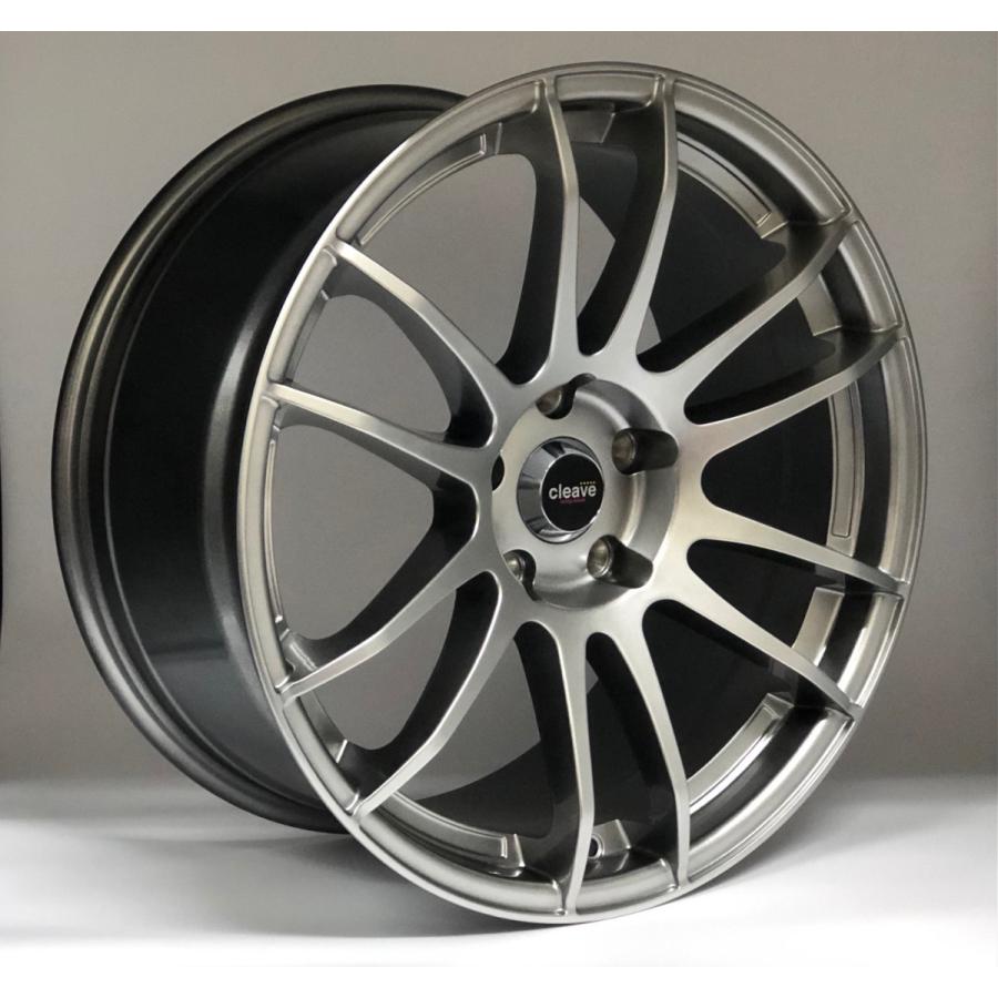 CLEAVE RACING 102 18x8.5J +33 5H-114.3 ガンメタリック 2本