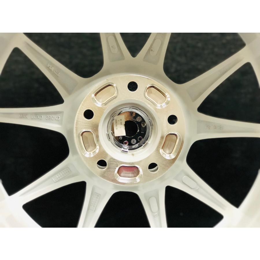 CLEAVE CLEAVE RACING 103 18x9.5J +22 5H-114.3 ホワイト 2本セット