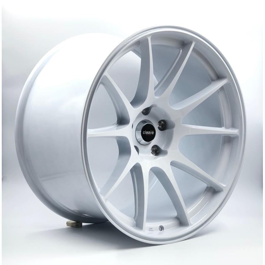 CLEAVE RACING 103 19x11J +20 5H-114.3 ホワイト 2本セット