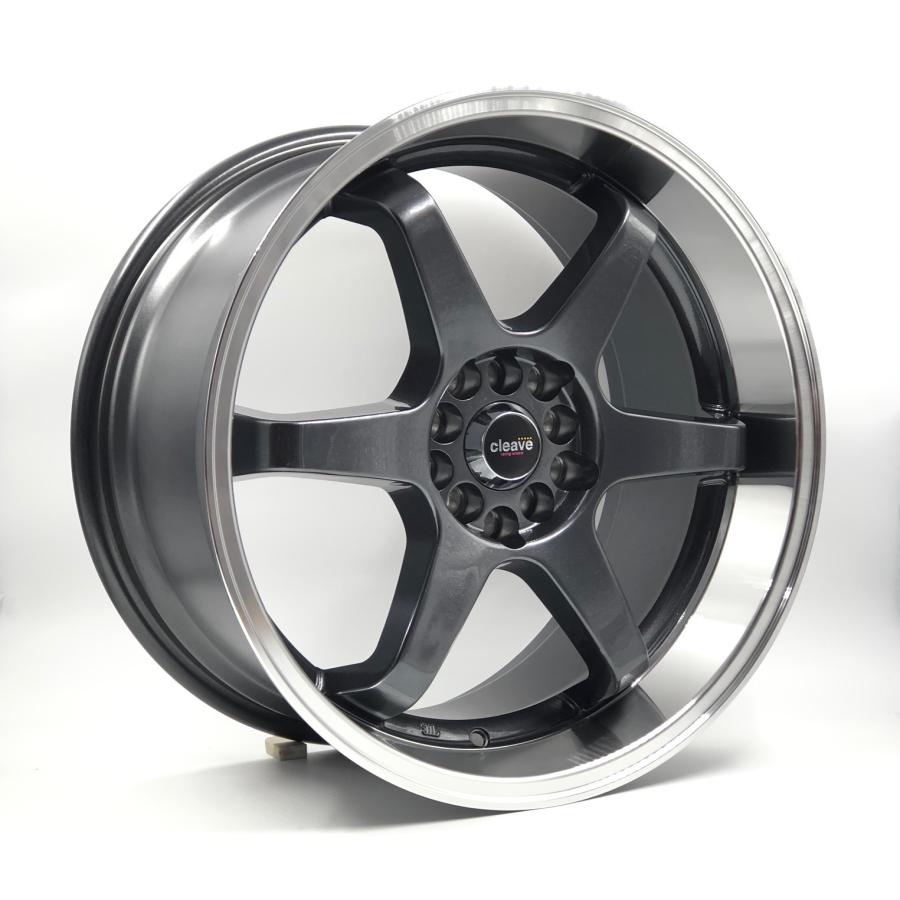 CLEAVE CLEAVE RACING 104 18x9.5J +35 10H-100/114.3 ガンメタ