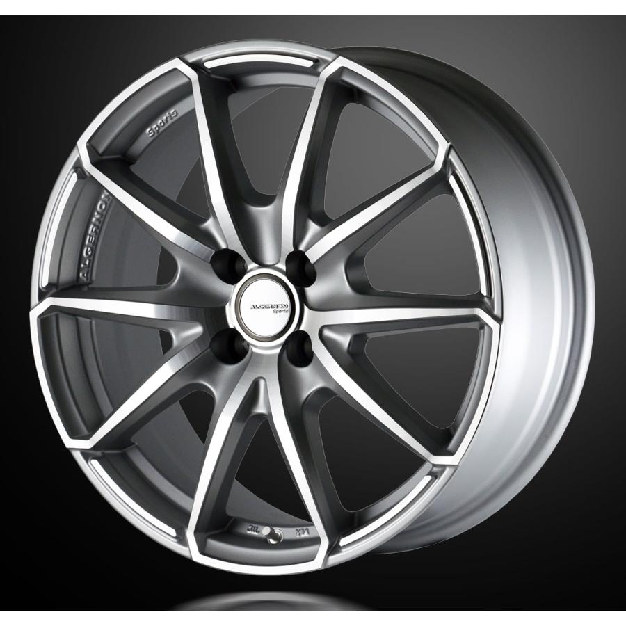 共豊 ALGERNON SPORTS M25S 17x7 +50 5H-114.3 マットシルバー