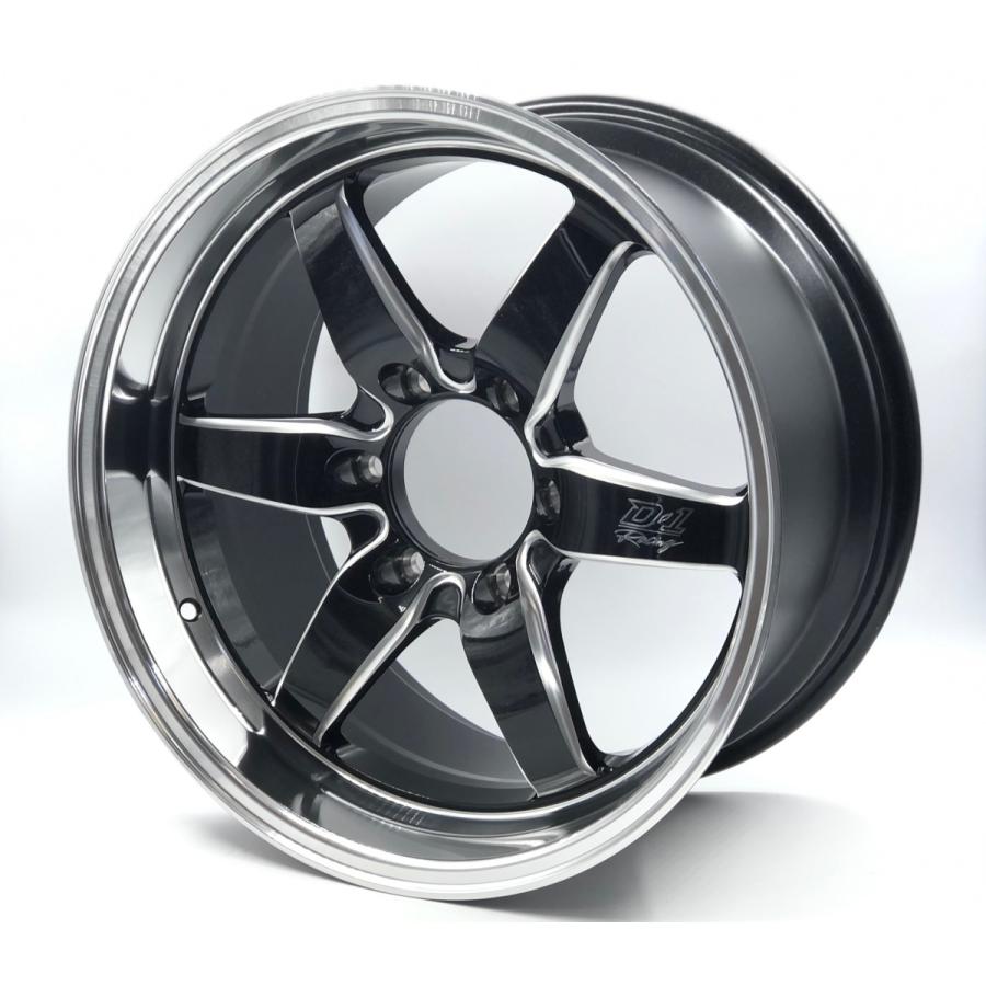 LENSO Project-D D-1RACING 18x9.5J +25 6H-139.7 グロスBK