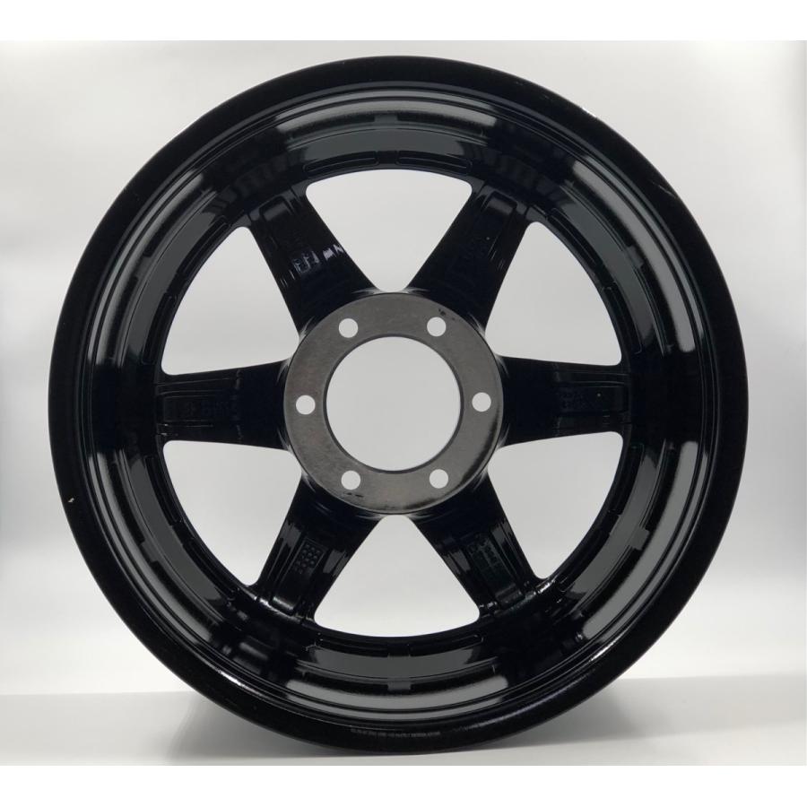 LENSO Project-D D-1SL 18x9.5J +25 6H-139.7 グロスBK/マシンド