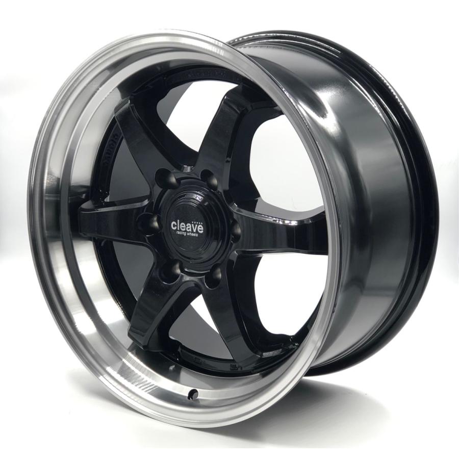 CLEAVE ハイエース RACING FL53-6 18x9.0 +25 6H-139.7 ブラック