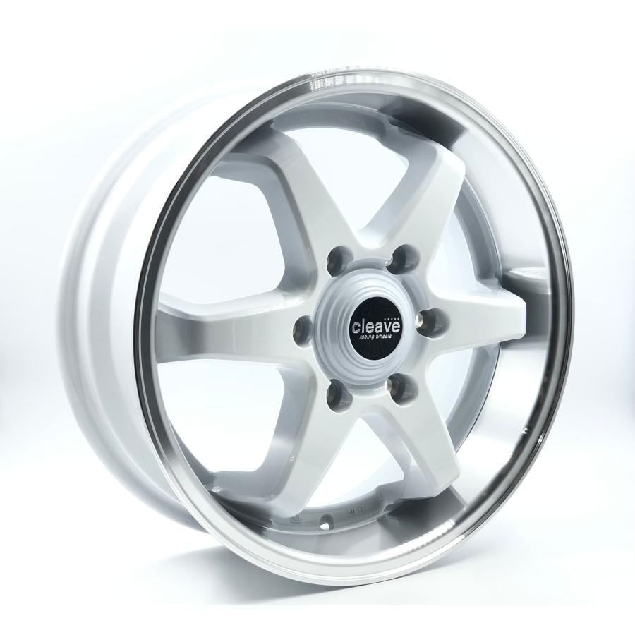 CLEAVE CLEAVE RACING FL53-6 17x6.5 +38 6-139.7 ホワイト/マシンド 4