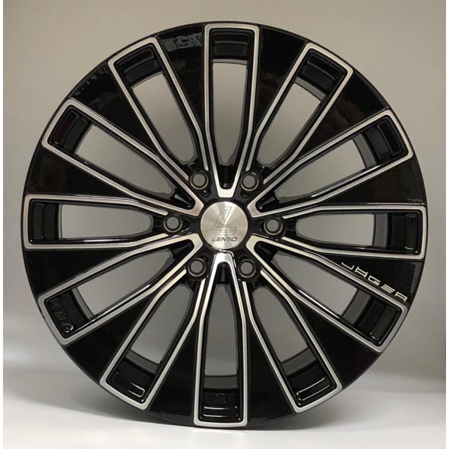 LENSO JAGER ENIGMA 18x8.5J +40 6H-130 グロスブラック/ミルド 4本