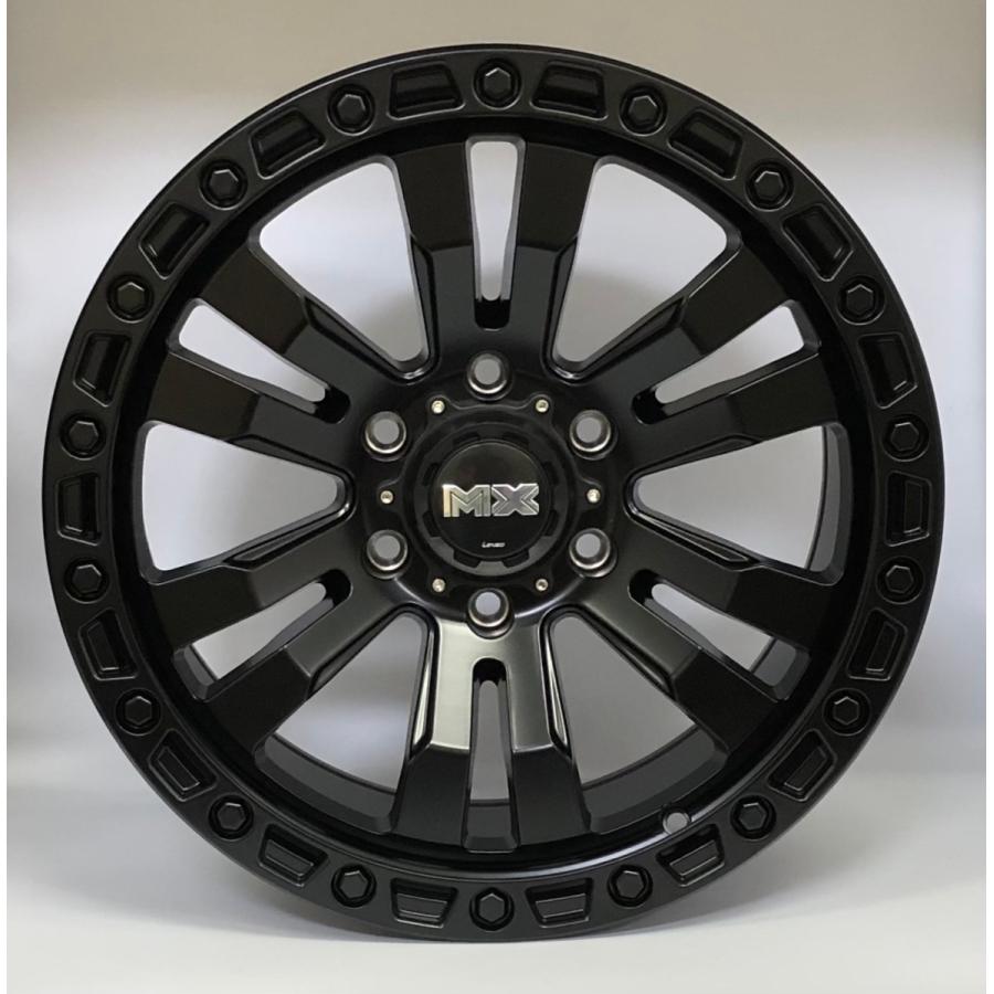 LENSO MX BRUTAL 18x9J +20 6H-139.7 マットブラック 4本セット サーフ