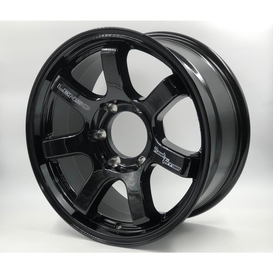 LENSO RT-7 17x8J +20 6H-139.7 グロスブラック 4本セット ハイエース