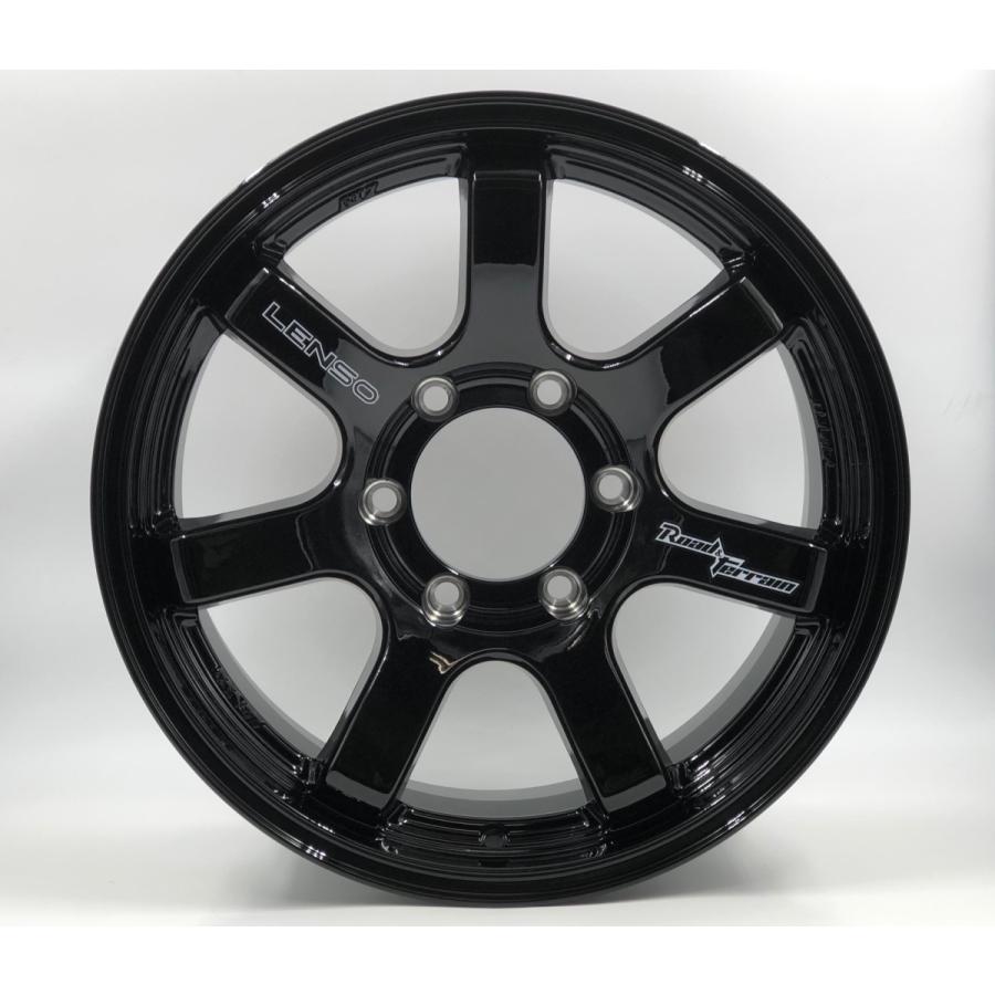 LENSO RT-7 17x8J +20 6H-139.7 グロスブラック 4本セット ハイエース