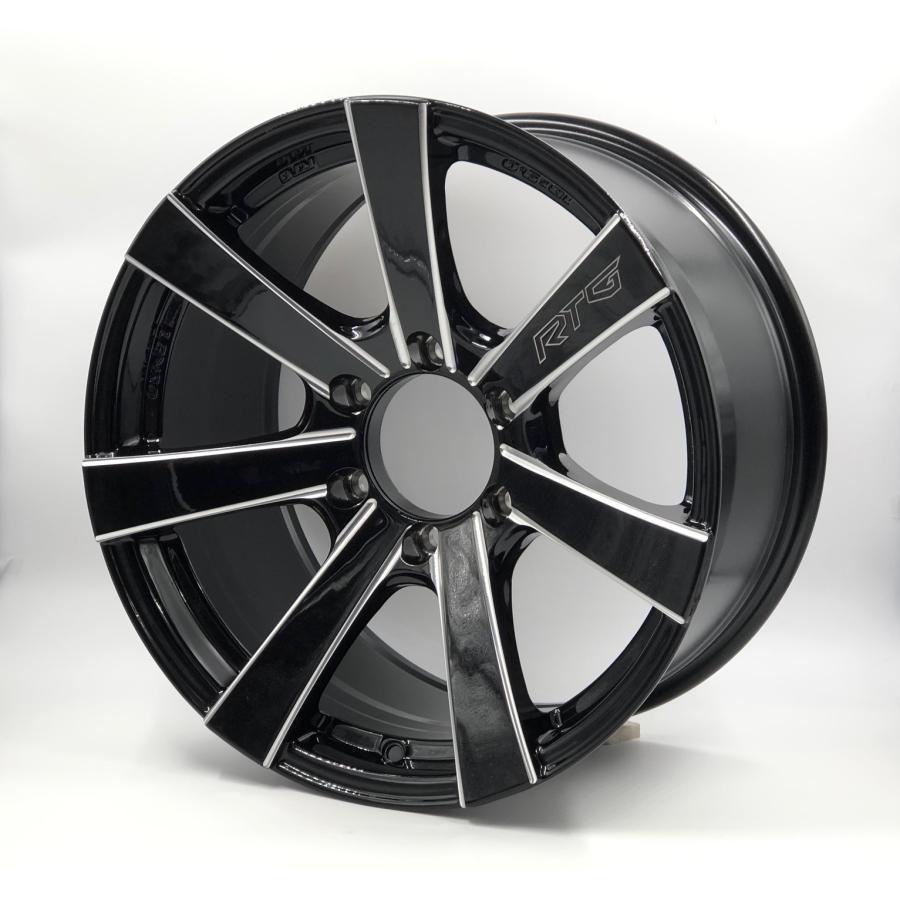 LENSO RT-G 18x9J +20 6H-139.7 グロスブラック/ミルド 4本セット