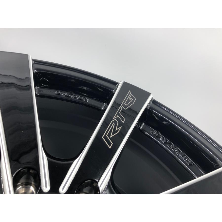 LENSO RT-G 18x9J +20 6H-139.7 グロスブラック/ミルド 4本セット