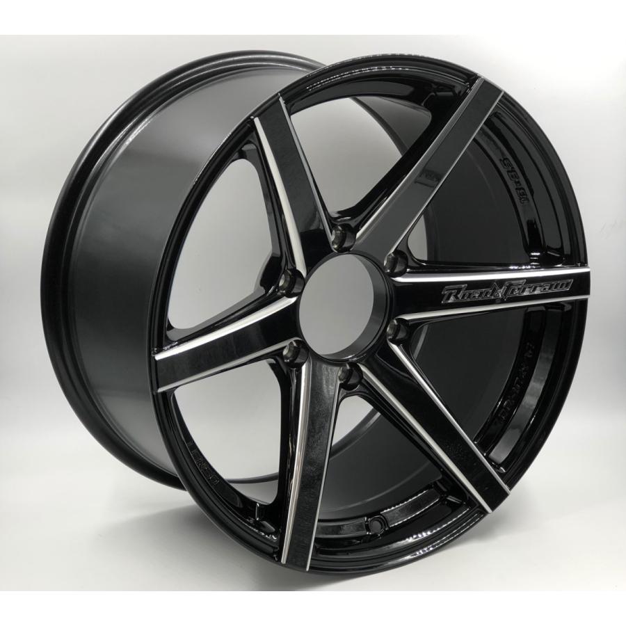 LENSO RT-H 18x9.5J +20 6H-139.7 グロスブラック/ミルド 4本セット