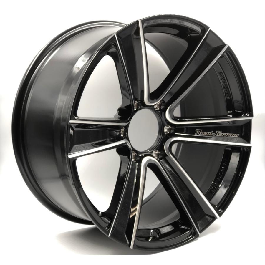 LENSO RT-K 20x9.5J +20 6H-139.7 グロスブラック/ミルド 4本セット