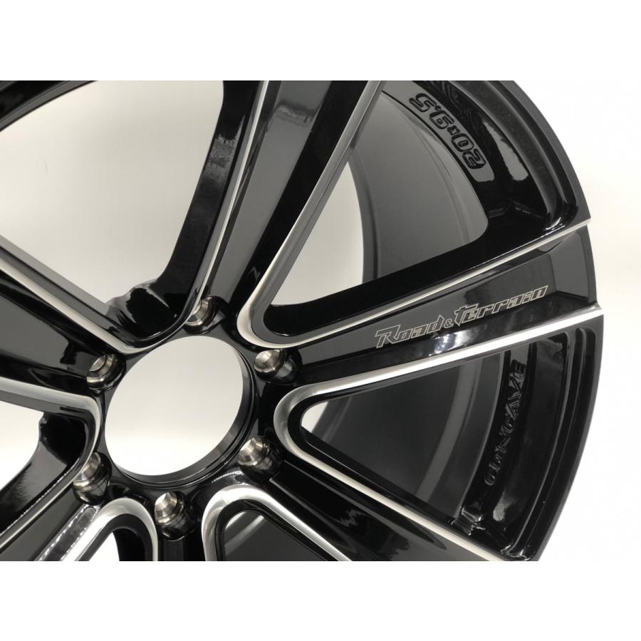 LENSO RT-K 20x9.5J +20 6H-139.7 グロスブラック/ミルド 4本セット
