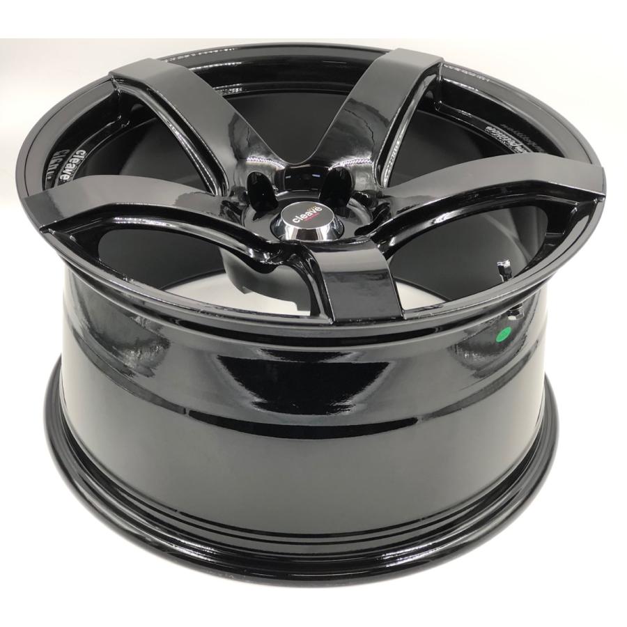 CLEAVE RACING 18x10.5J +15 5H-114.3 2本 CLEAVE RACING 103 18x10.5J +15 5H-114.3 セミグロスブラック 2