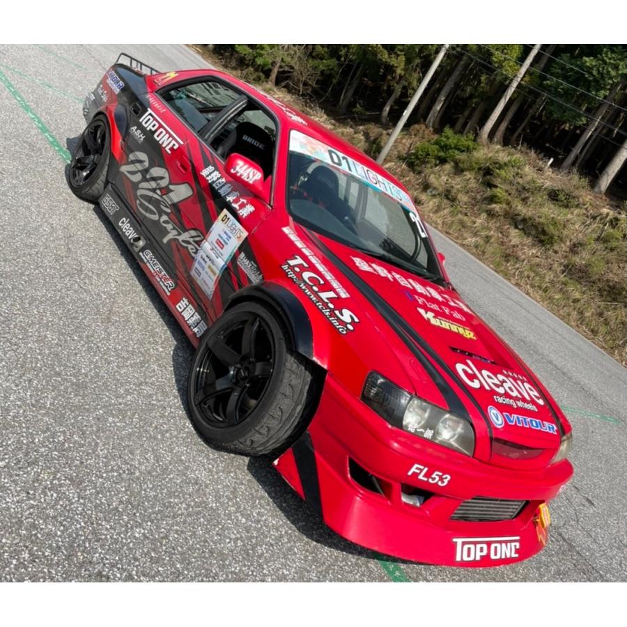 CLEAVE RACING TS54C 18x9.5J +18 5H-114.3 ブラック 2本セット S13