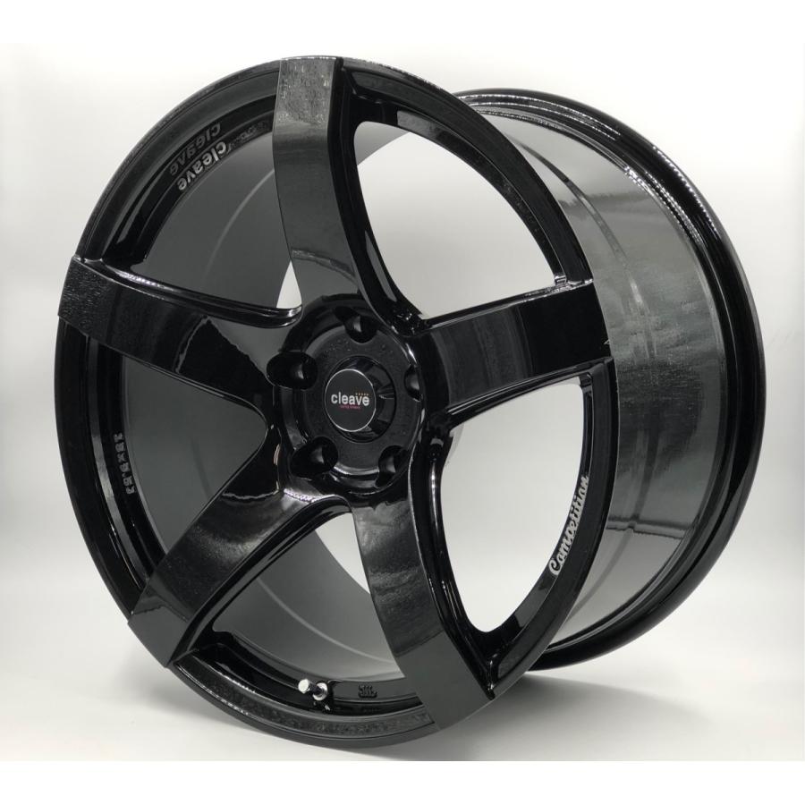 CLEAVE CLEAVE RACING TS54C 18x9.5J +18 5H-114.3 ブラック 4本セット