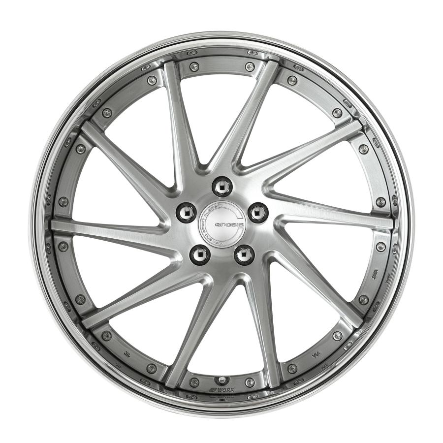 WORK WORK GNOSIS CVS 21x8.5 +39 5-120 ブラッシュド KUMHO ECSTA PS71 245/40R21 ...