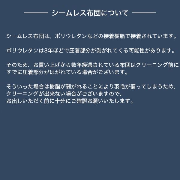 羽毛 布団 宅配クリーニング 保管 ３枚 基本シミ抜き 全国送料無料 ９ヶ月まで保管 布団・羽毛・掛け布団・敷布団 レギュラー｜clecafe｜16