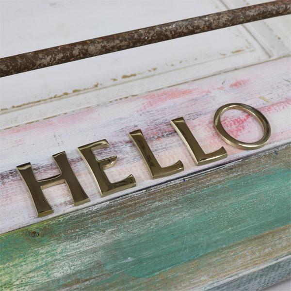 真鍮 ゴールド 45mm HELLO セット 大文字 H E L L O レター 真鍮 レター ナンバー 大文字 アルファベット 看板 表札 ネーム ツリーハウス ネコポス メール |  | 07