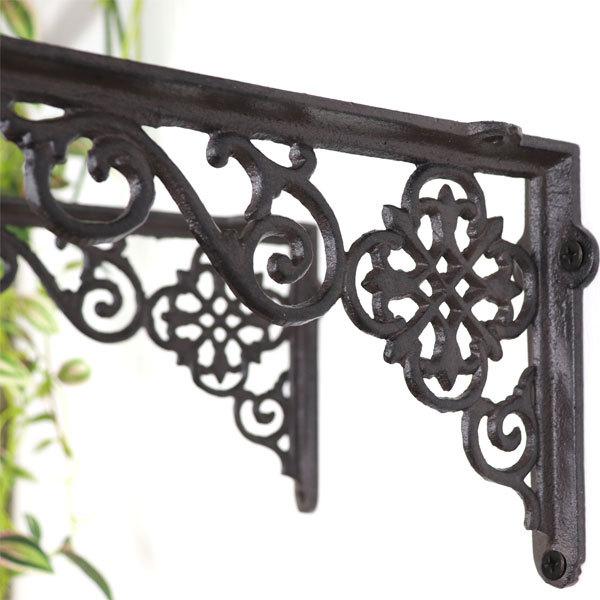 ブラケット アイアンブラケット 棚受け 中くらいサイズ アイアン アンティーク 2個セット |  | 02