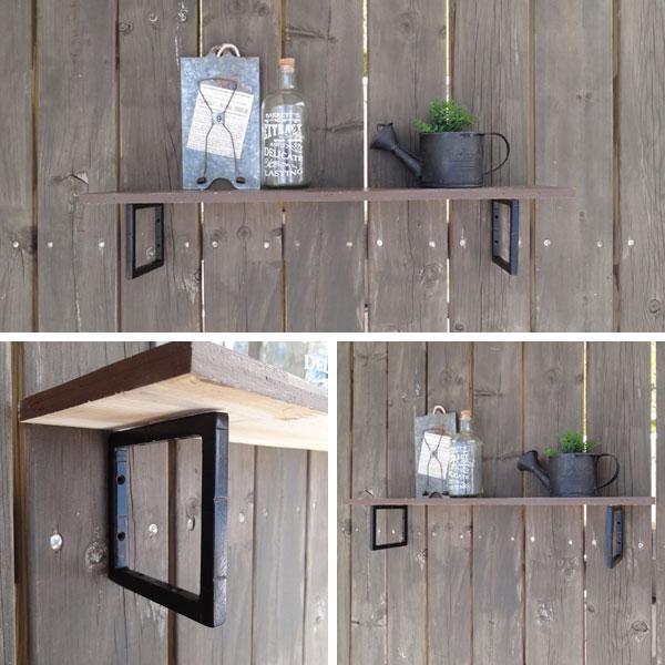 ブラケット アイアン 棚受け Sサイズ メール便 ネコポス 62932 |  | 03