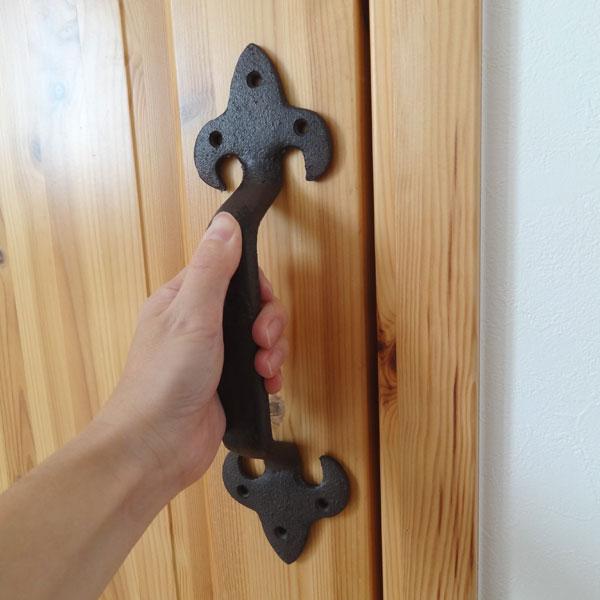 ドアハンドル アンティーク アイアン 扉 ドアノブ 取っ手 63120