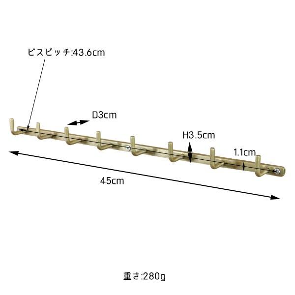 フック 壁掛け アイアン ゴールド アンティーク |  | 05