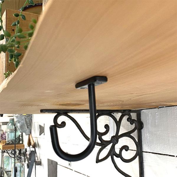 アイアン　ハンギングフック シングル ブラック　カウンター下フック |  | 01