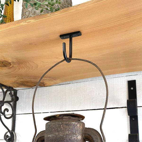 アイアン　ハンギングフック シングル ブラック　カウンター下フック |  | 03
