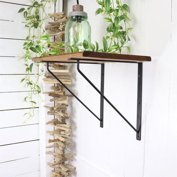 アイアンブラケット 棚受け金具 収納 棚飾り インテリア DIY アンティーク ブラック 取り付け金具 雑貨 |  | 04