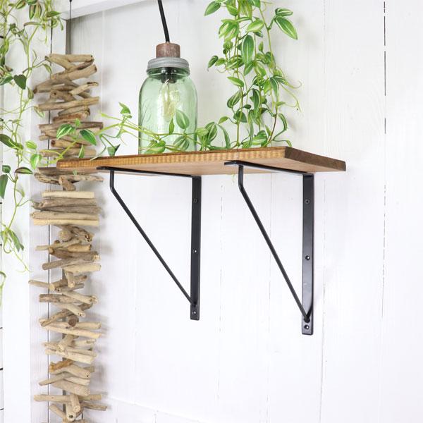 アイアンブラケット 棚受け金具 収納 棚飾り インテリア DIY アンティーク ブラック 取り付け金具 雑貨 |  | 06