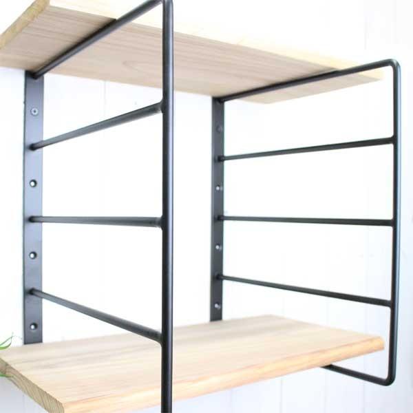 ブラケット 4段 Lサイズ アイアン 棚受け 大きいサイズ シェルフ 1個売り |  | 05