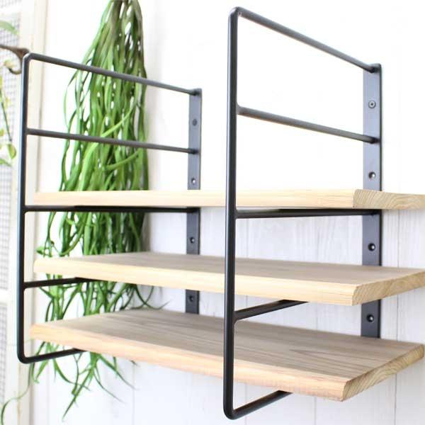 ブラケット 4段 Lサイズ アイアン 棚受け 大きいサイズ シェルフ 1個売り |  | 07