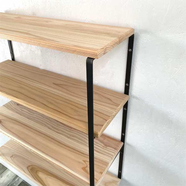 ミルスケールシェルフブラケット３段 2個セット フレーム アイアン棚受け ブラック アイアン収納 飾り棚 |  | 02