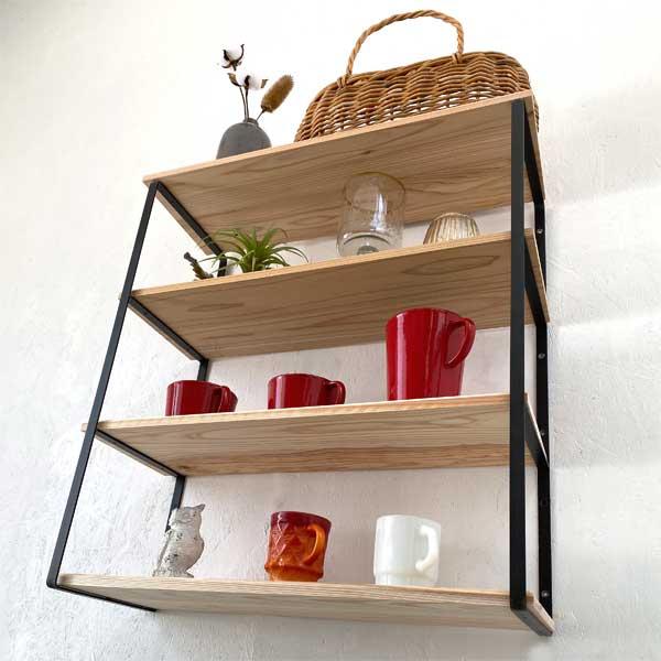 ミルスケールシェルフブラケット３段 2個セット フレーム アイアン棚受け ブラック アイアン収納 飾り棚 |  | 04