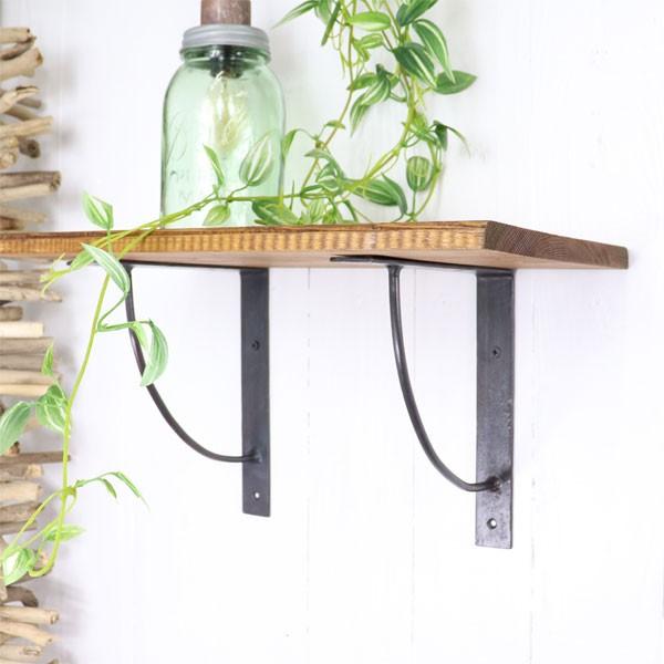 アイアン 棚受け ブラケット Lサイズ アイアンブラケットアーチ DIY 飾り棚 インテリア おしゃれ シェルフ |  | 01