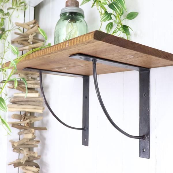 アイアン 棚受け ブラケット Lサイズ アイアンブラケットアーチ DIY 飾り棚 インテリア おしゃれ シェルフ |  | 02