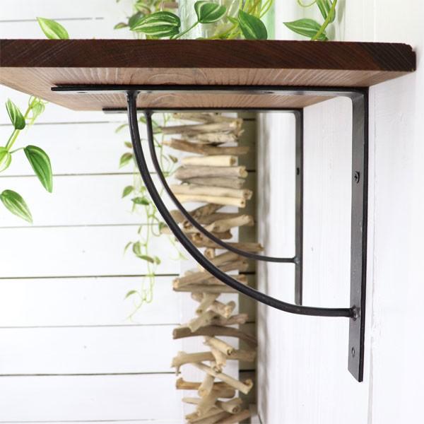 アイアン 棚受け ブラケット Lサイズ アイアンブラケットアーチ DIY 飾り棚 インテリア おしゃれ シェルフ |  | 03