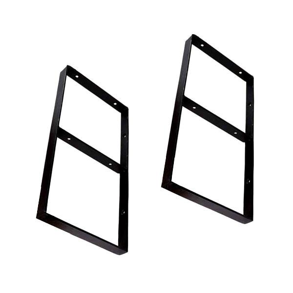 2個セット ブラケット アイアン 棚受け 中くらいサイズ ウォールシェルフ | 