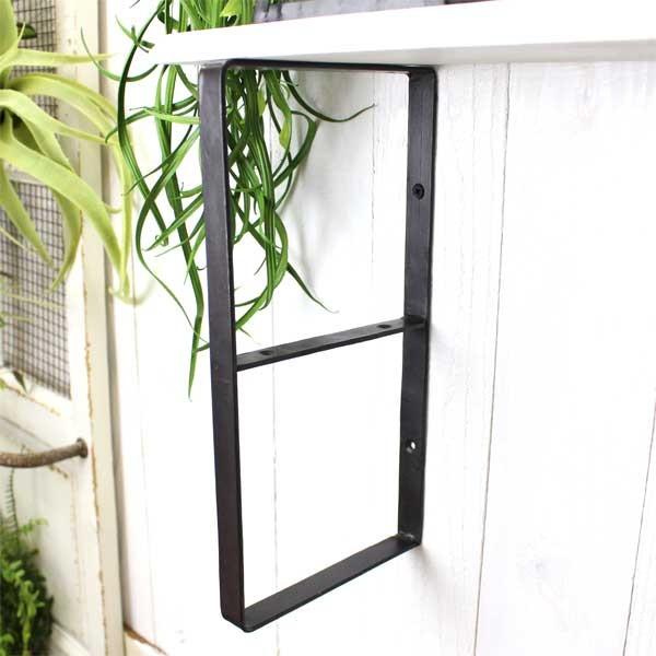 2個セット ブラケット アイアン 棚受け 中くらいサイズ ウォールシェルフ |  | 07